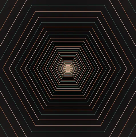 Hexágonos animados - padrão de hexágonos com movimento e transformações