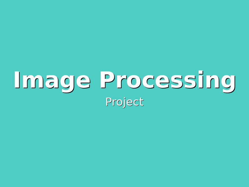 Image Processing Tools