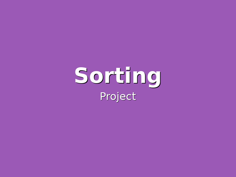 Sorting Algorithms Visualizer